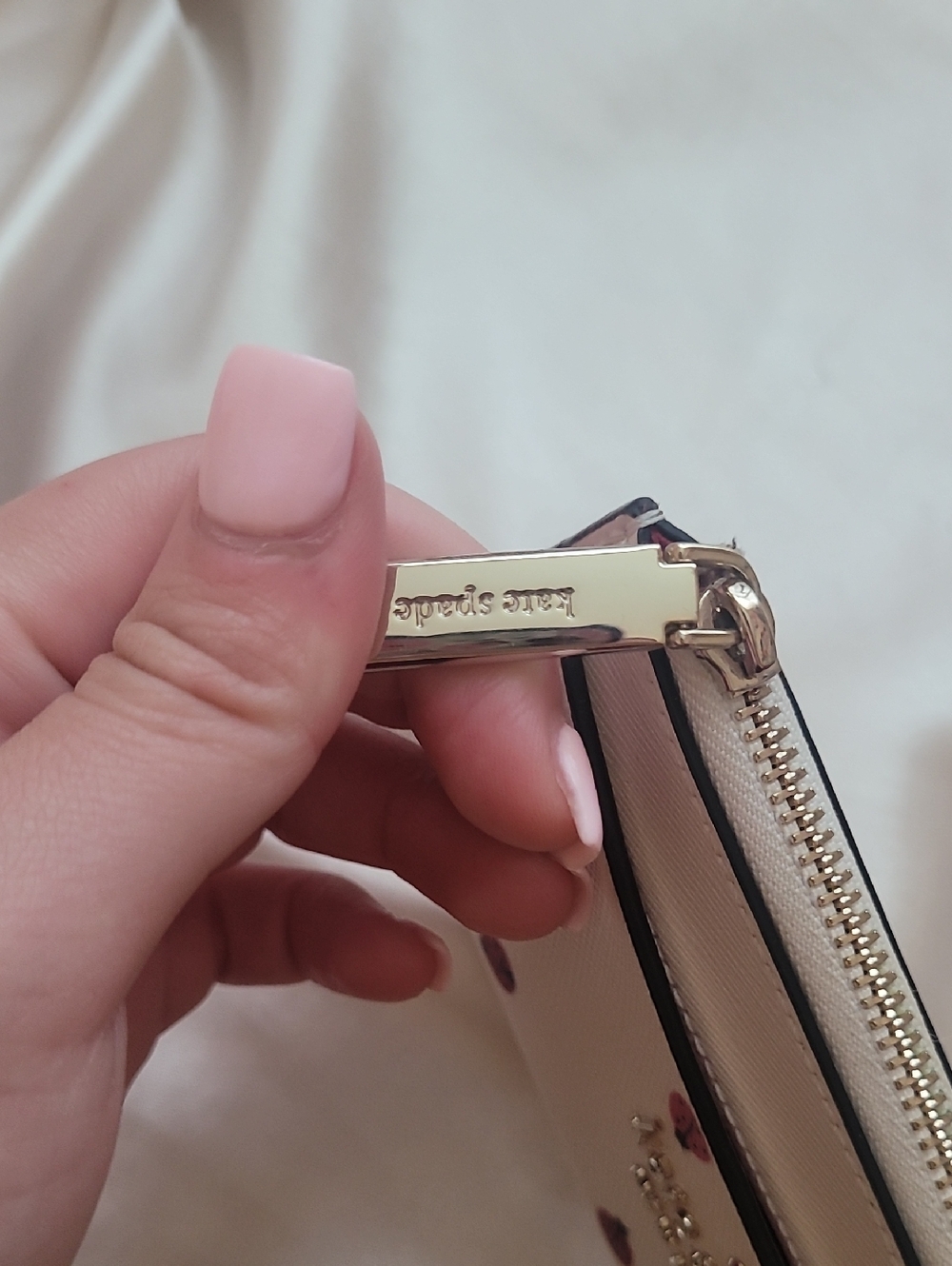 Kate Spade White Wristlet with Ladybug Design - Picture 5 of 8